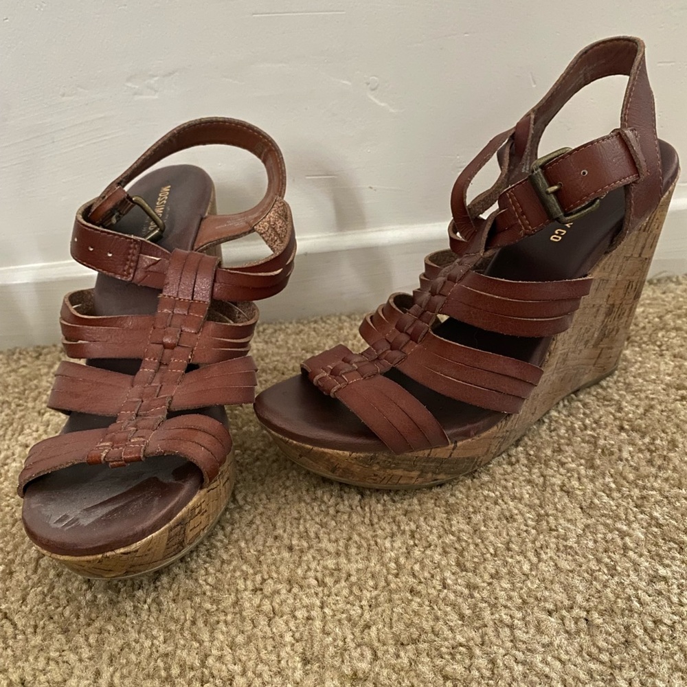 Tan Wedge Heel